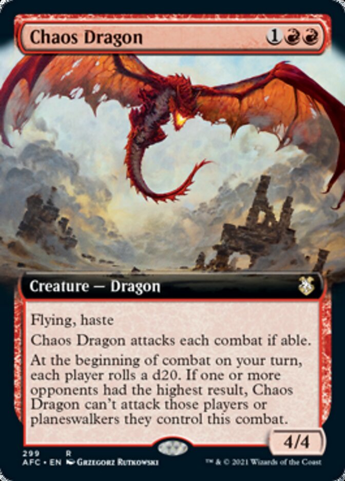 Chaos Dragon (Extended) [Dungeons & Dragons: Adventures in the Forgotten Realms Commander] - Destination Retro