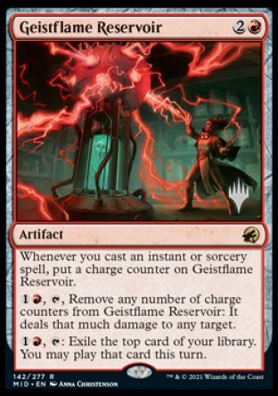Geistflame Reservoir (Promo Pack) [Innistrad: Midnight Hunt Promos] - Destination Retro