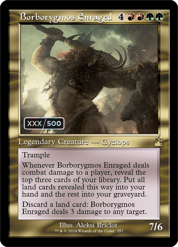 Borborygmos Enraged (Retro) (Serialized) [Ravnica Remastered] - Destination Retro