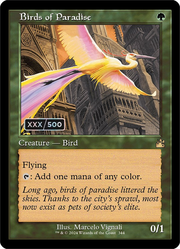 Birds of Paradise (Retro) (Serialized) [Ravnica Remastered] - Destination Retro