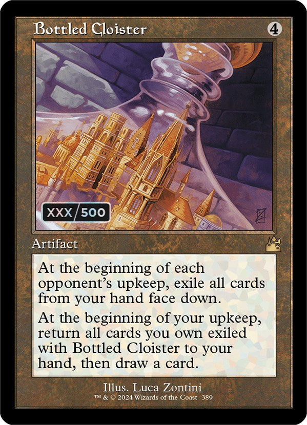 Bottled Cloister (Retro) (Serialized) [Ravnica Remastered] - Destination Retro