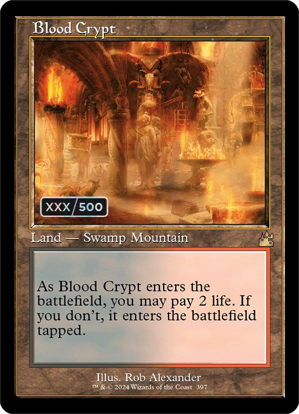 Blood Crypt (Retro) (Serialized) [Ravnica Remastered] - Destination Retro