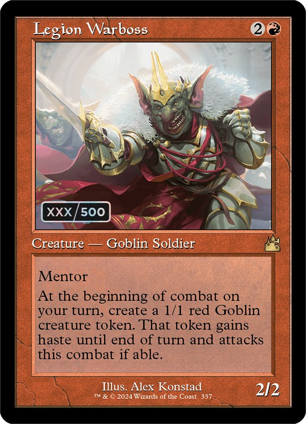 Legion Warboss (Retro) (Serialized) [Ravnica Remastered] - Destination Retro