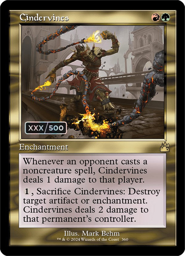 Cindervines (Retro) (Serialized) [Ravnica Remastered] - Destination Retro