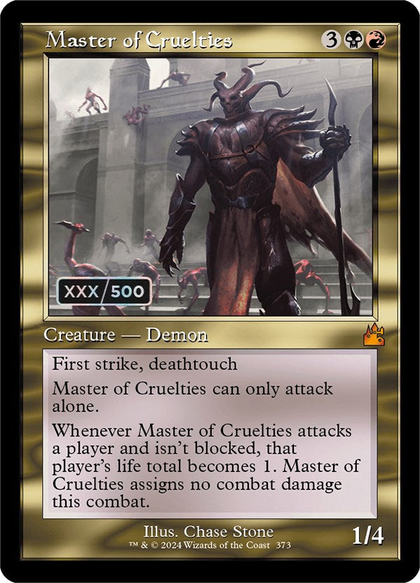 Master of Cruelties (Retro) (Serialized) [Ravnica Remastered] - Destination Retro