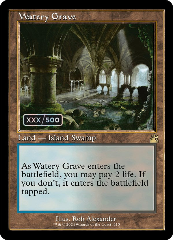 Watery Grave (Retro) (Serialized) [Ravnica Remastered] - Destination Retro