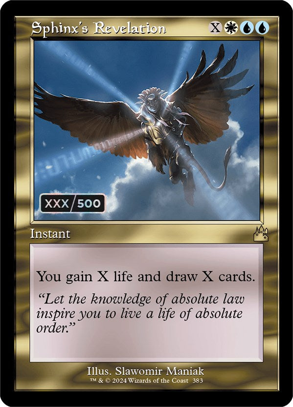 Sphinx's Revelation (Retro) (Serialized) [Ravnica Remastered] - Destination Retro