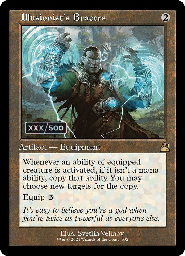 Illusionist's Bracers (Retro) (Serialized) [Ravnica Remastered] - Destination Retro