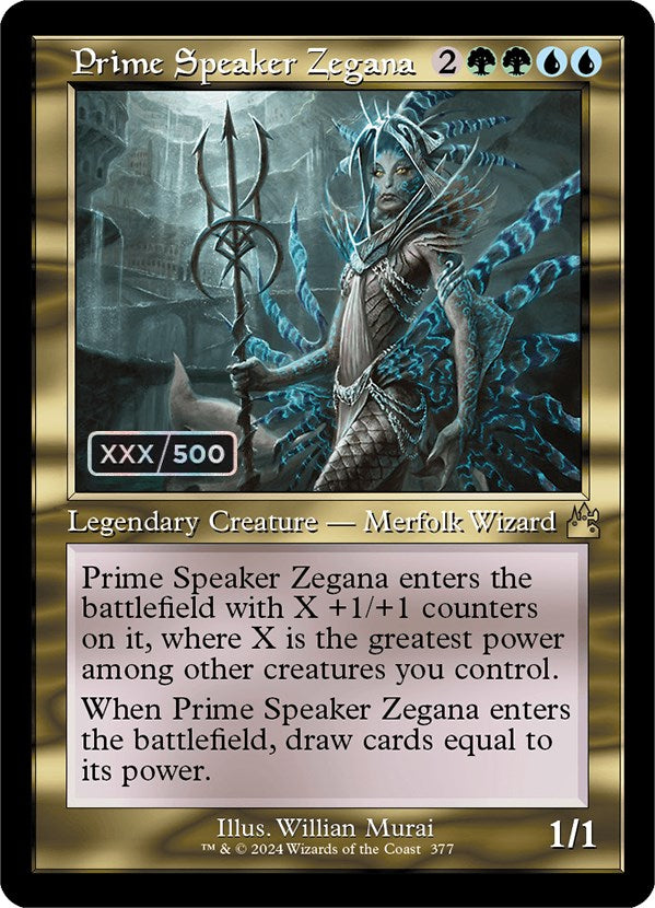 Prime Speaker Zegana (Retro) (Serialized) [Ravnica Remastered] - Destination Retro