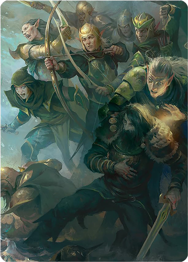 Galadhrim Brigade Art Card [The Lord of the Rings: Tales of Middle-earth Art Series] - Destination Retro