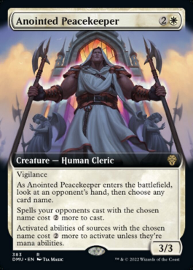 Anointed Peacekeeper (Extended Art) [Dominaria United] - Destination Retro