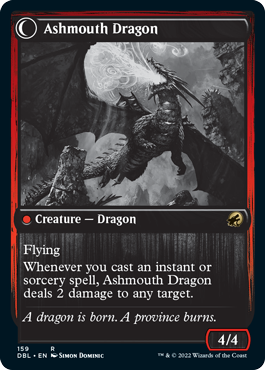 Smoldering Egg // Ashmouth Dragon [Innistrad: Double Feature] - Destination Retro