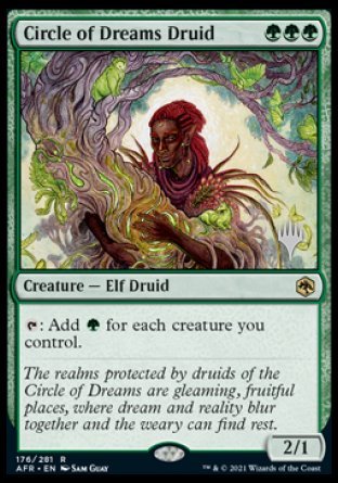 Circle of Dreams Druid (Promo Pack) [Dungeons & Dragons: Adventures in the Forgotten Realms Promos] - Destination Retro