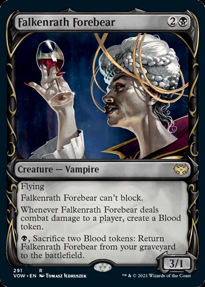 Falkenrath Forebear (Showcase Fang Frame) [Innistrad: Crimson Vow] - Destination Retro