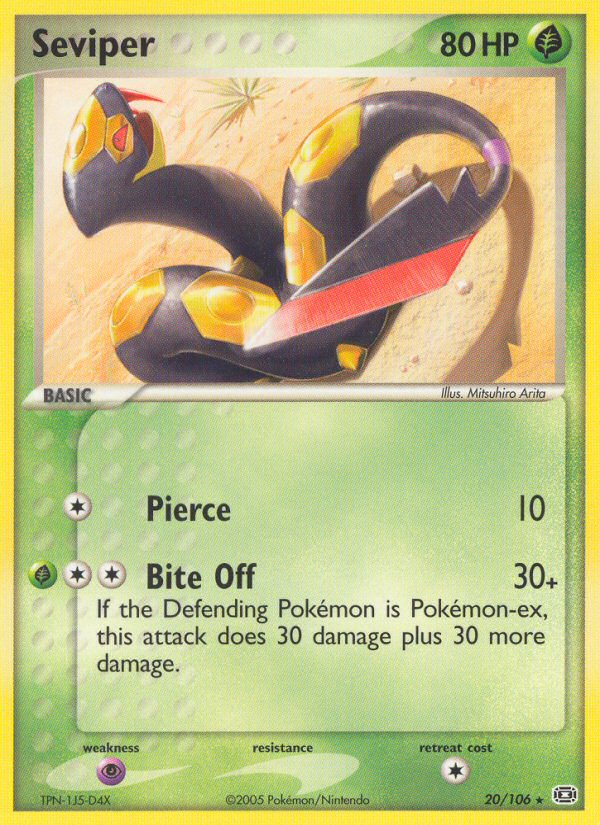 Seviper (20/106) [EX: Emerald] - Destination Retro