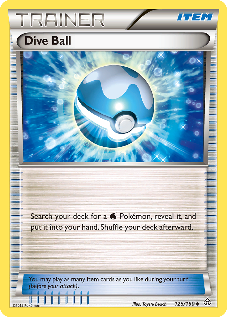 Dive Ball (125/160) [XY: Primal Clash] - Destination Retro