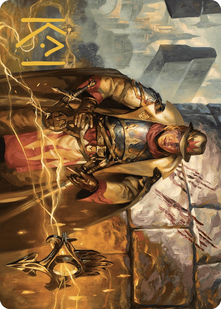 Tenth District Hero Art Card (Gold-Stamped Signature) [Murders at Karlov Manor Art Series] - Destination Retro