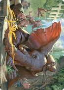 Loxodon Eavesdropper Art Card (Gold-Stamped Signature) [Murders at Karlov Manor Art Series] - Destination Retro
