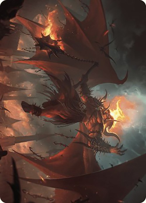 Rakdos, Patron of Chaos Art Card (22/49) [Murders at Karlov Manor Art Series] - Destination Retro