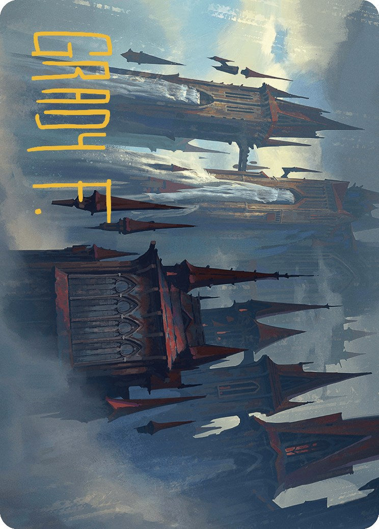 Thundering Falls Art Card (Gold-Stamped Signature) [Murders at Karlov Manor Art Series] - Destination Retro