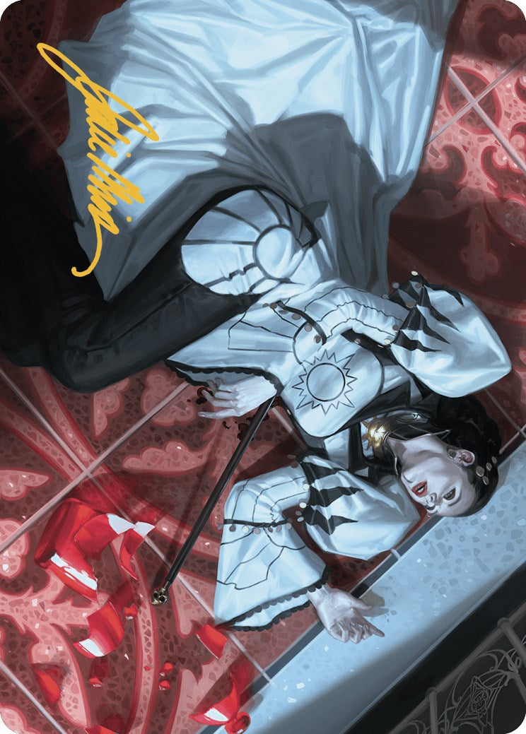 Deadly Complication Art Card (18/49) (Gold-Stamped Signature) [Murders at Karlov Manor Art Series] - Destination Retro