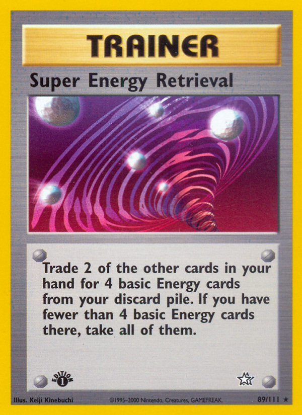 Super Energy Retrieval (89/111) [Neo Genesis 1st Edition] - Destination Retro