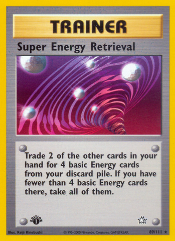 Super Energy Retrieval (89/111) [Neo Genesis 1st Edition] - Destination Retro