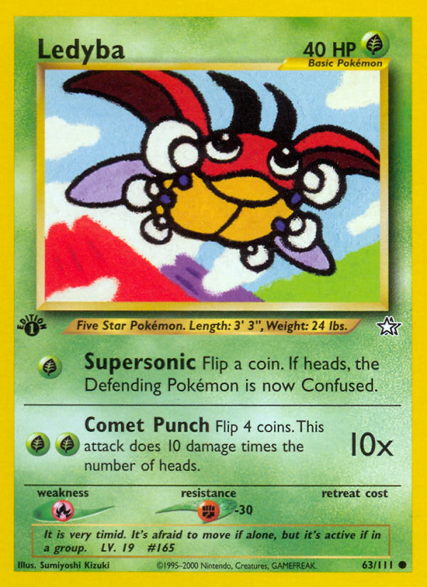 Ledyba (63/111) [Neo Genesis 1st Edition] - Destination Retro