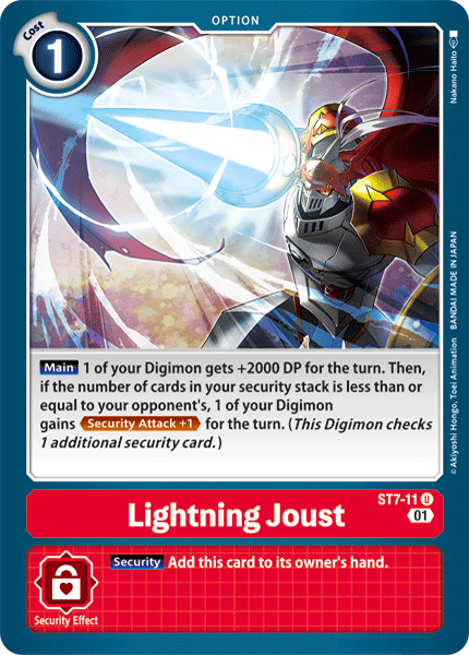 Lightning Joust [ST7-11] [Starter Deck: Gallantmon] - Destination Retro