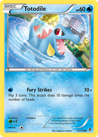 Totodile (15/119) [XY: Phantom Forces] - Destination Retro