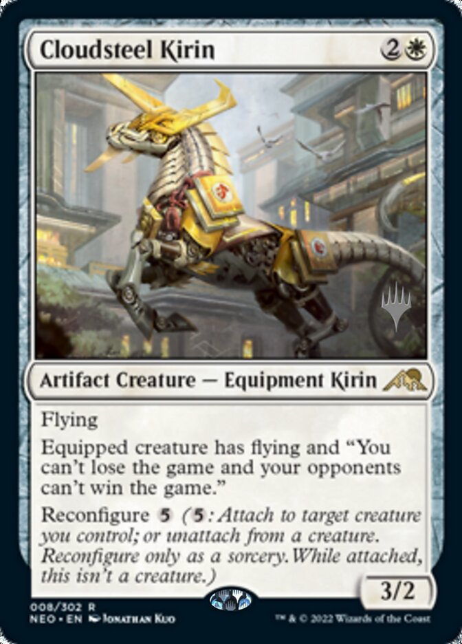 Cloudsteel Kirin (Promo Pack) [Kamigawa: Neon Dynasty Promos] - Destination Retro