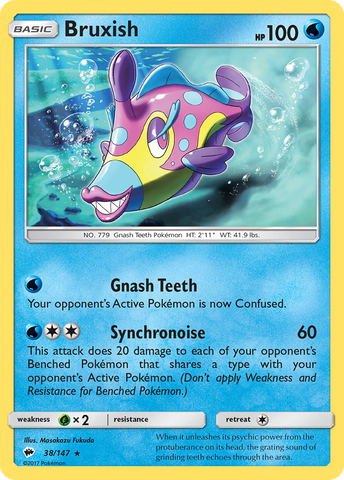 Bruxish (38/147) [Sun & Moon: Burning Shadows] - Destination Retro