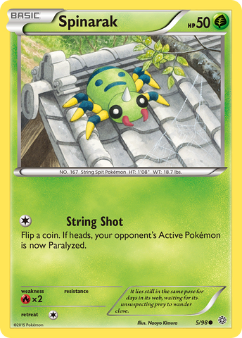 Spinarak (5/98) [XY: Ancient Origins] - Destination Retro