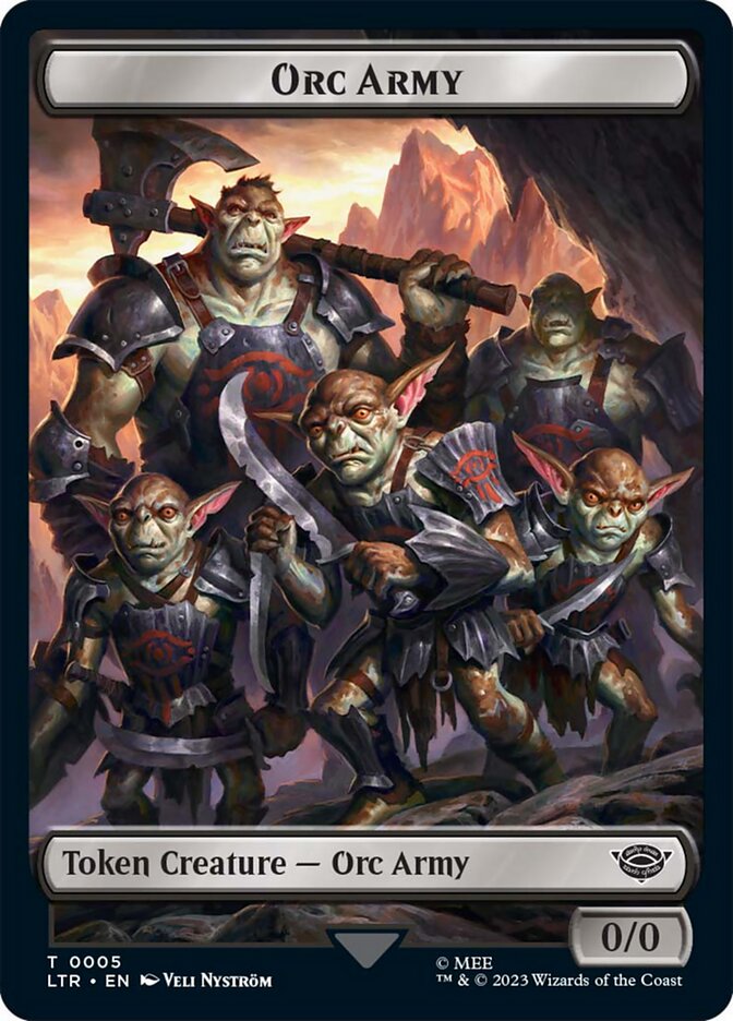 Orc Army Token (05) [The Lord of the Rings: Tales of Middle-Earth Tokens] - Destination Retro