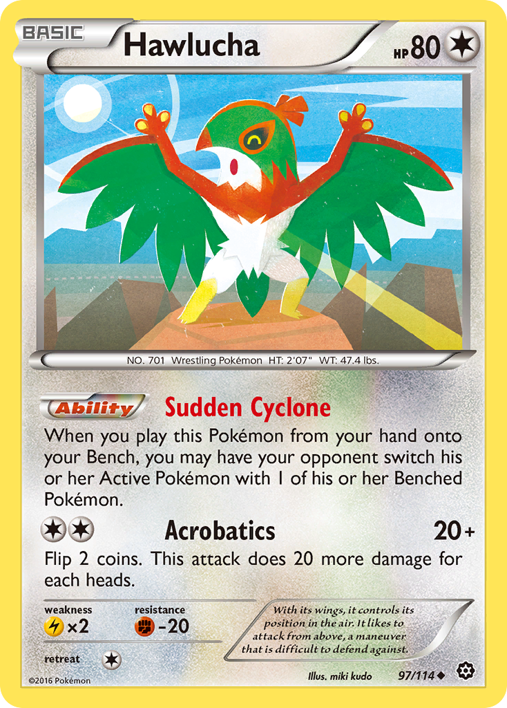 Hawlucha (97/114) [XY: Steam Siege] - Destination Retro