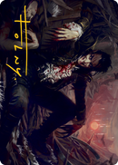 Arrogant Outlaw Art Card (Gold-Stamped Signature) [Innistrad: Midnight Hunt Art Series] - Destination Retro
