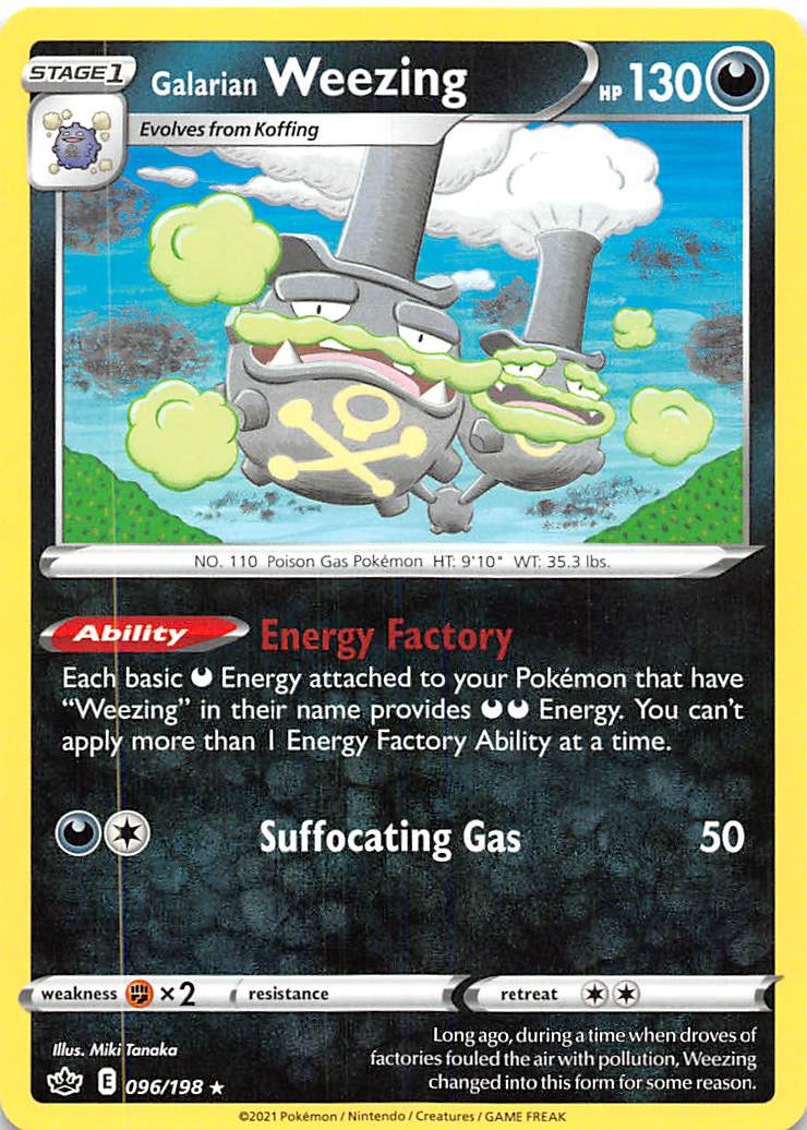 Galarian Weezing (096/198) [Sword & Shield: Chilling Reign] - Destination Retro