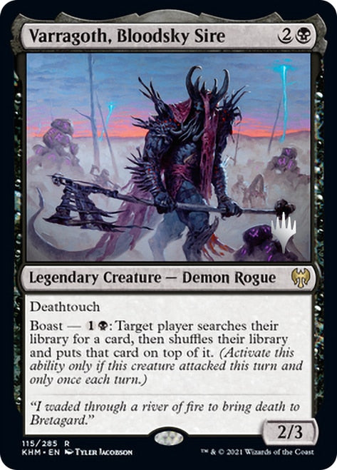 Varragoth, Bloodsky Sire [Kaldheim Promo Pack] - Destination Retro