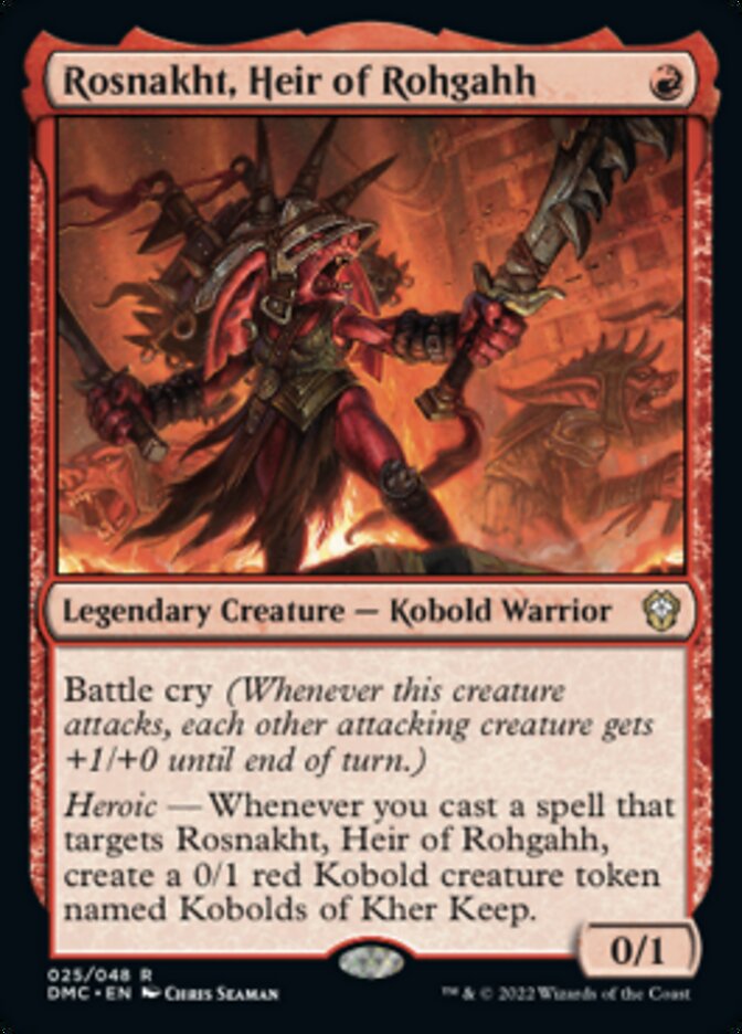 Rosnakht, Heir of Rohgahh [Dominaria United Commander] - Destination Retro