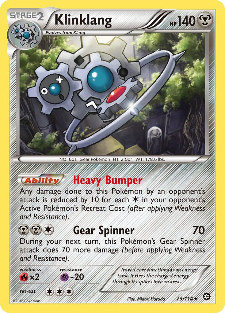 Klinklang (73/114) (Theme Deck Exclusive) [XY: Steam Siege] - Destination Retro