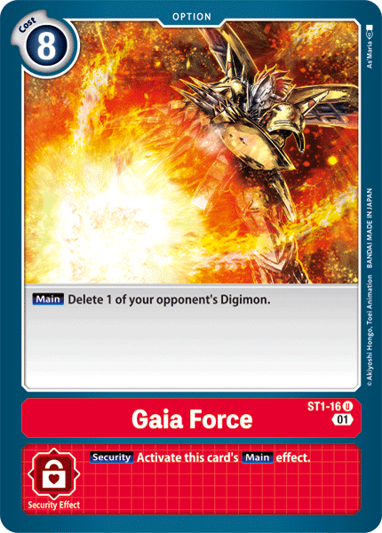 Gaia Force [ST1-16] (Alternative Art) [Starter Deck: Gallantmon] - Destination Retro
