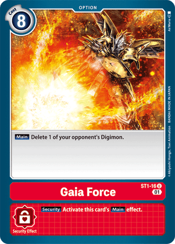 Gaia Force [ST1-16] (Alternative Art) [Starter Deck: Gallantmon] - Destination Retro