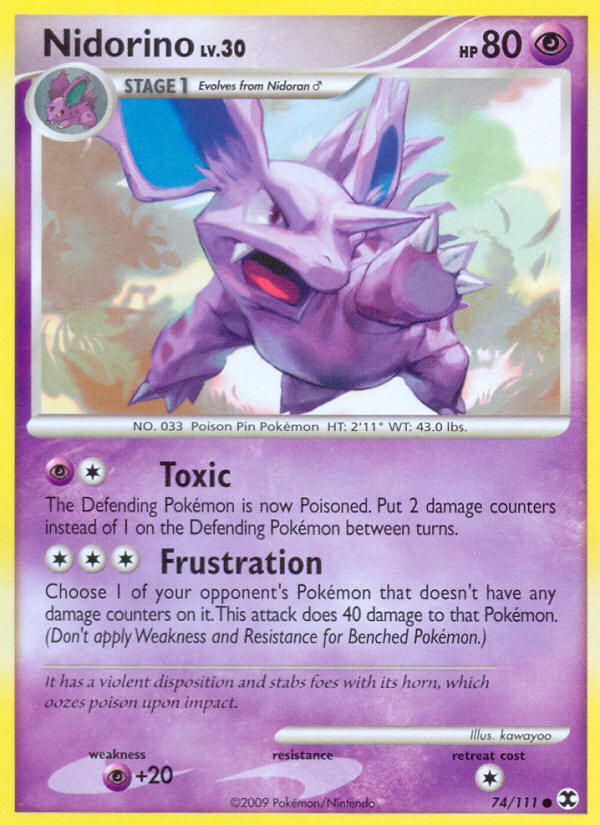 Nidorino (74/111) [Rising Rivals] - Destination Retro
