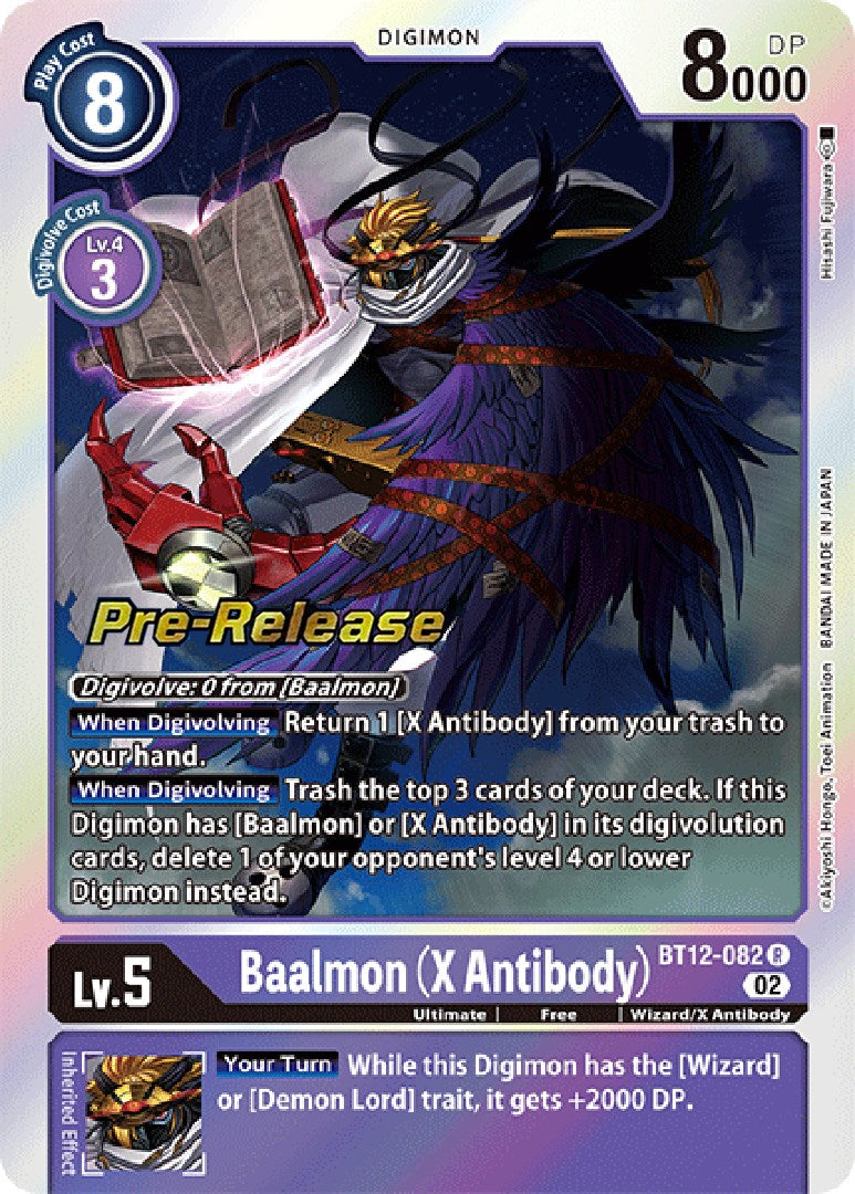 Baalmon (X Antibody) [BT12-082] [Across Time Pre-Release Cards] - Destination Retro