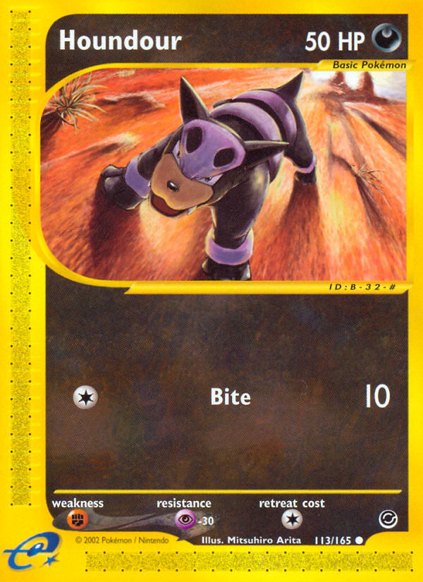 Houndour (113/165) [Expedition: Base Set] - Destination Retro