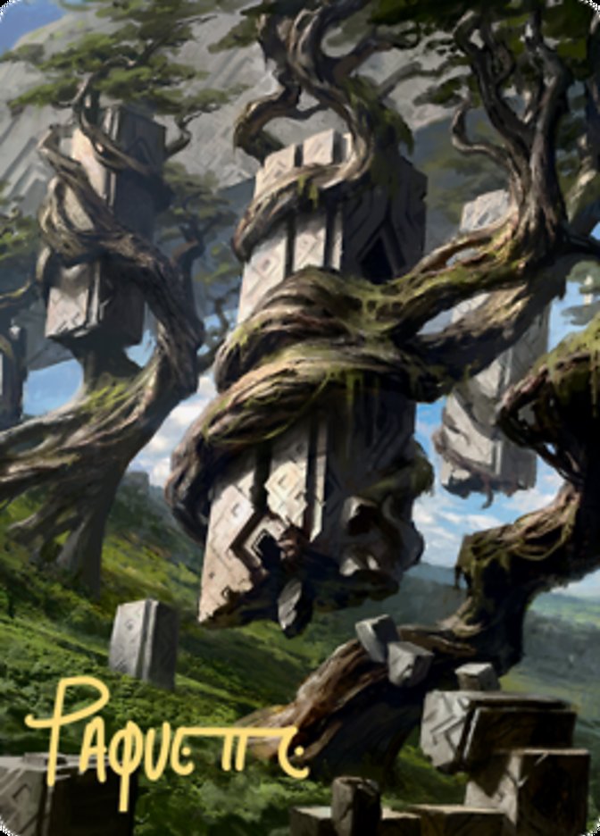 Forest 2 Art Card (Gold-Stamped Signature) [Zendikar Rising Art Series] - Destination Retro