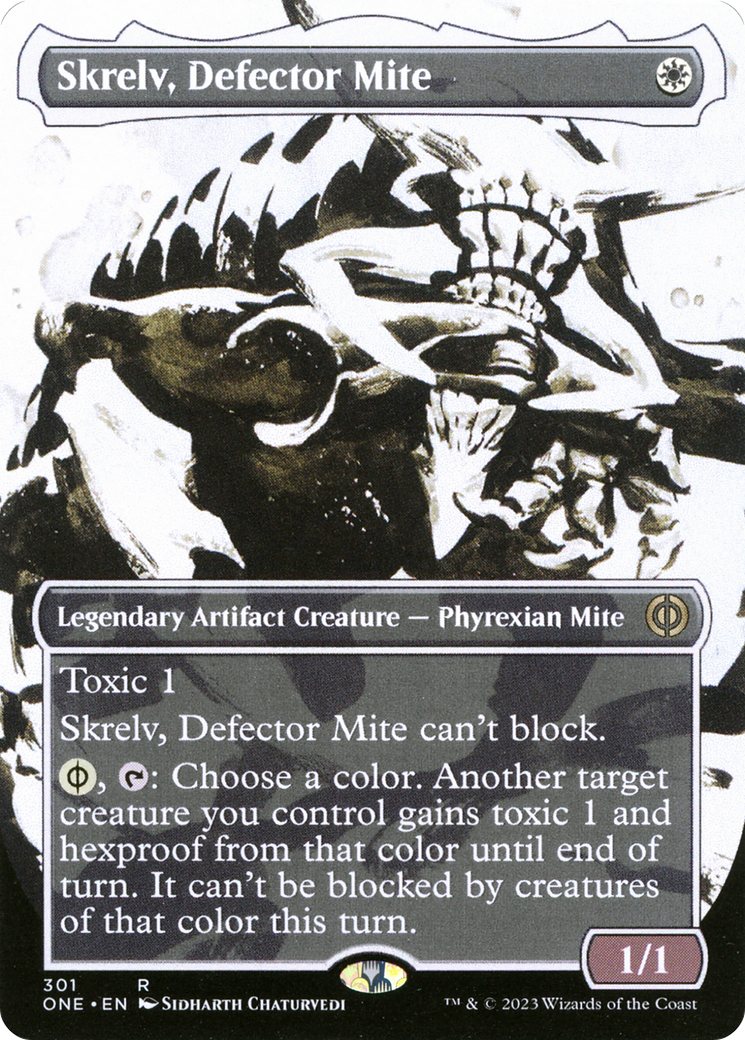 Skrelv, Defector Mite (Borderless Ichor) [Phyrexia: All Will Be One] - Destination Retro