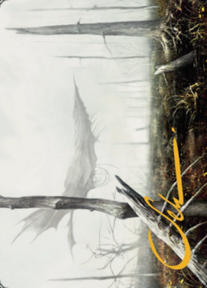 Swamp Art Card (Gold-Stamped Signature) [Dominaria United Art Series] - Destination Retro