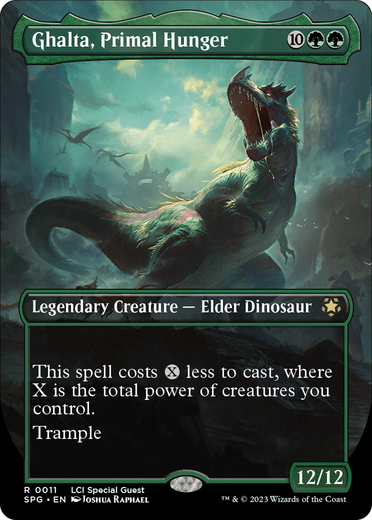 Ghalta, Primal Hunger (Borderless) [The Lost Caverns of Ixalan Special Guests] - Destination Retro