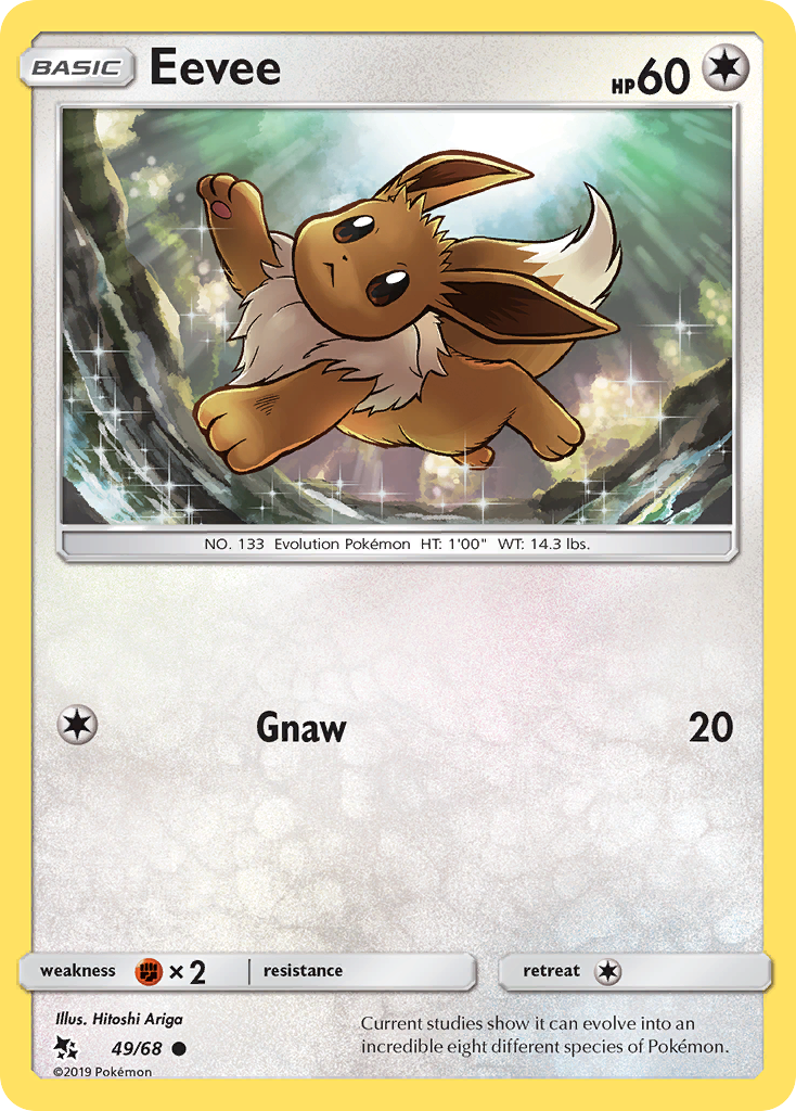 Eevee (49/68) [Sun & Moon: Hidden Fates] - Destination Retro